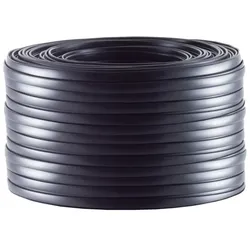 Telefonkabel 8-adrig flach schwarz 10m