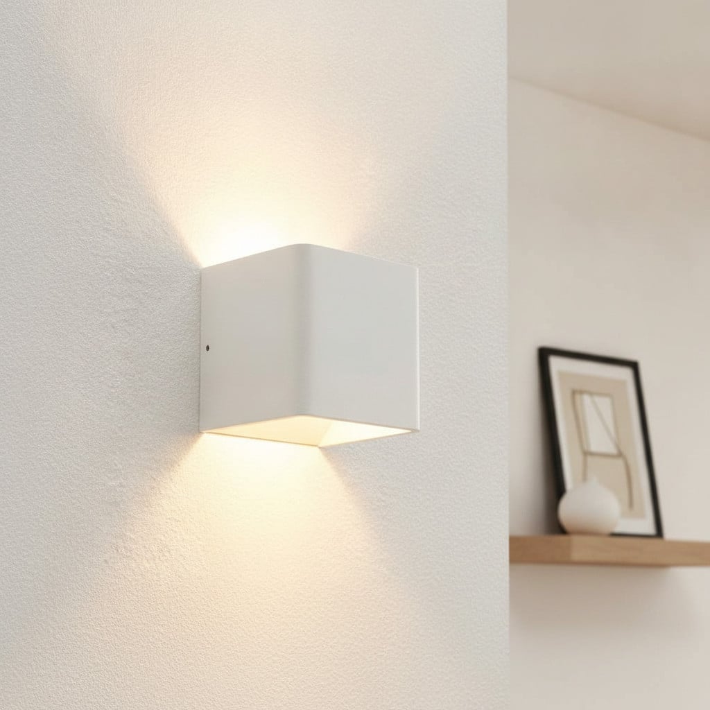 Artdelight Fulda Led Wandlamp Up & Down - Wit - 6W - 2700K - 10x10 cm
