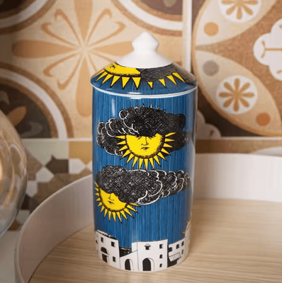 Inspire Curations Ceramic Vanity Storage Jar & Scented Candle Holder e