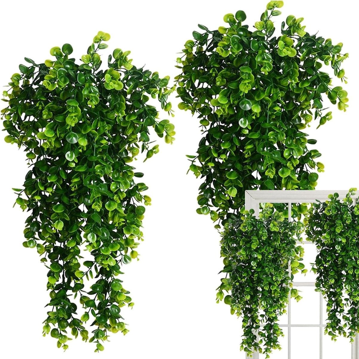 Realistische kunstmatige hangplanten - Groen - 80 cm
