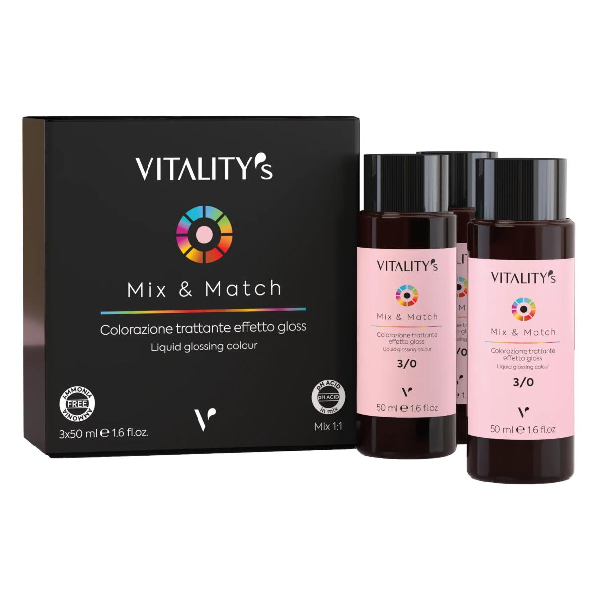 Farmen International Cosmetics Distribution s.p.a. Vitality's Mix & Match 6/0 dunkel blond 3x50ml