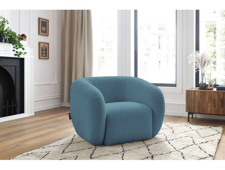 Fauteuil CELINE tissu lisse