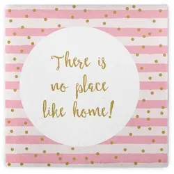 Sovie HOME Serviette No place aus Linclass® Airlaid 40 x 40 cm, 12 Stück Zuhause Heimat Heimatliebe Lettering