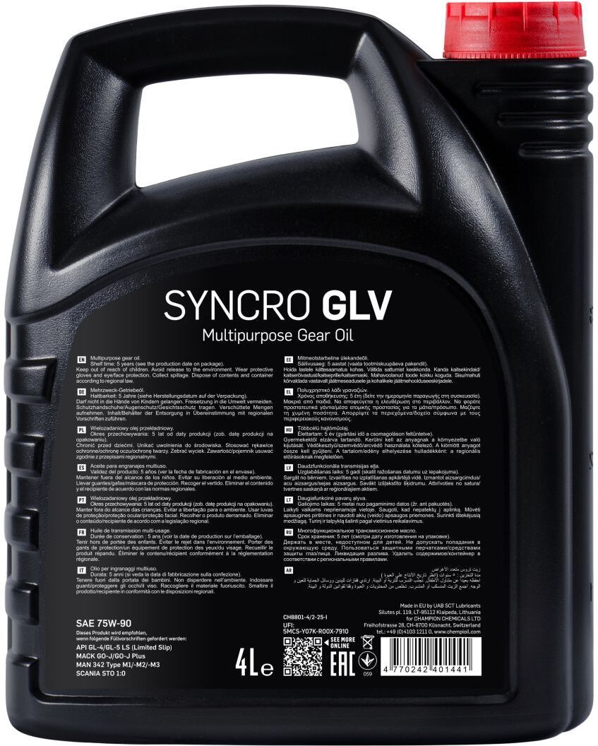 Getriebeöl CHEMPIOIL GLV 75W90 LS 4L