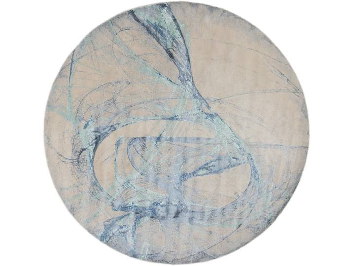 Sadraa Teppich 302x302 Handgeknüpft Modern Orientteppich Designteppich Rund