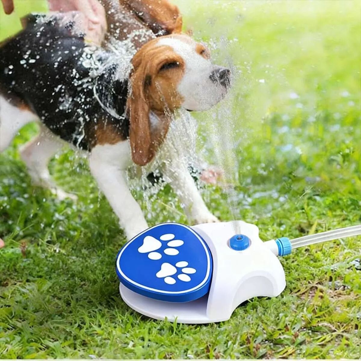 INF Interaktiver Outdoor-Wasserspender für Haustiere mit Fußaktivierung