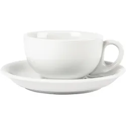 Gastronoble Olympia Whiteware Cappuccinotassen + Untertassen - 20cl - 12 Sets