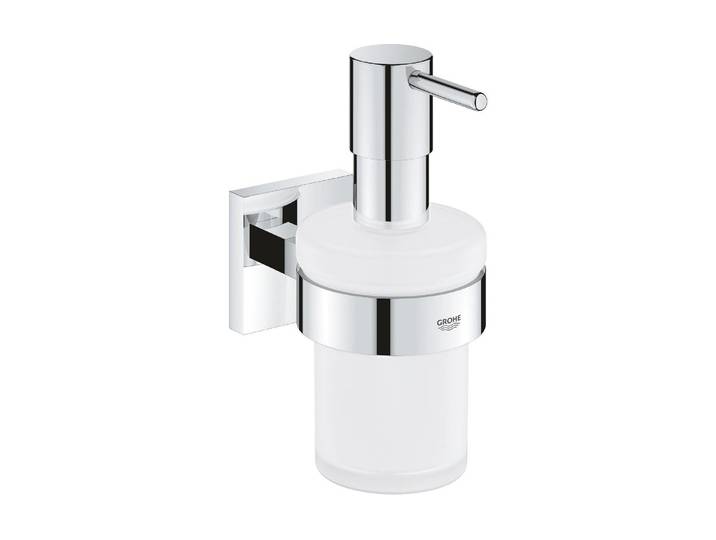Seifenspender GROHE Start Cube 160 ml , silber (silberfarben), Dosierspender, Seifenspender