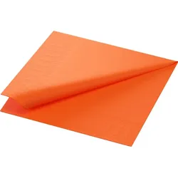 1000 Duni Tissue-Servietten 33 x 33 cm Sun Orange 3-lagig