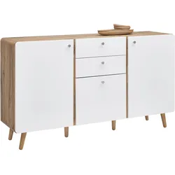 Sideboard Ronda Weiss/ Eichefarben