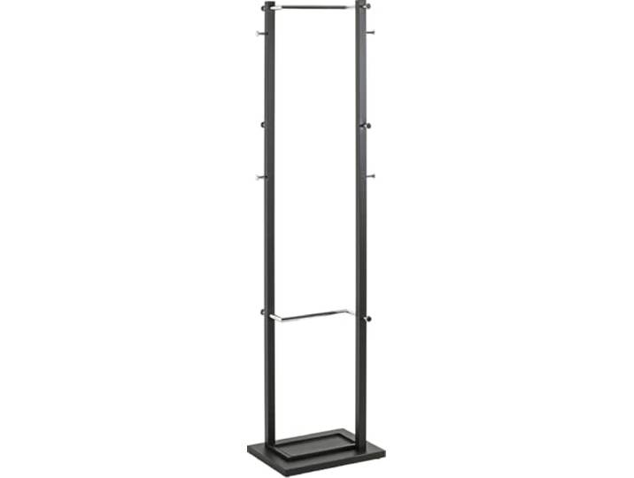 HAKU Portemanteau chromé\, noir\, métal Portemanteau sur pied - Dimensions : L 40 x H 175 x P 30 cm\, style : moderne