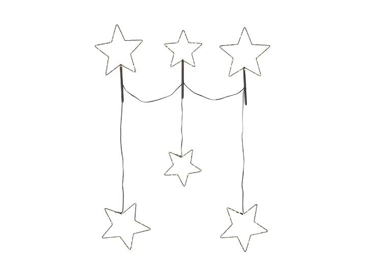 LED Dekolicht Aussendekoration Stellas , weiss (schwarz), H: 85cm, PARFORCE TRADITIONAL HUNTING, Leuchten, LED Dekolicht