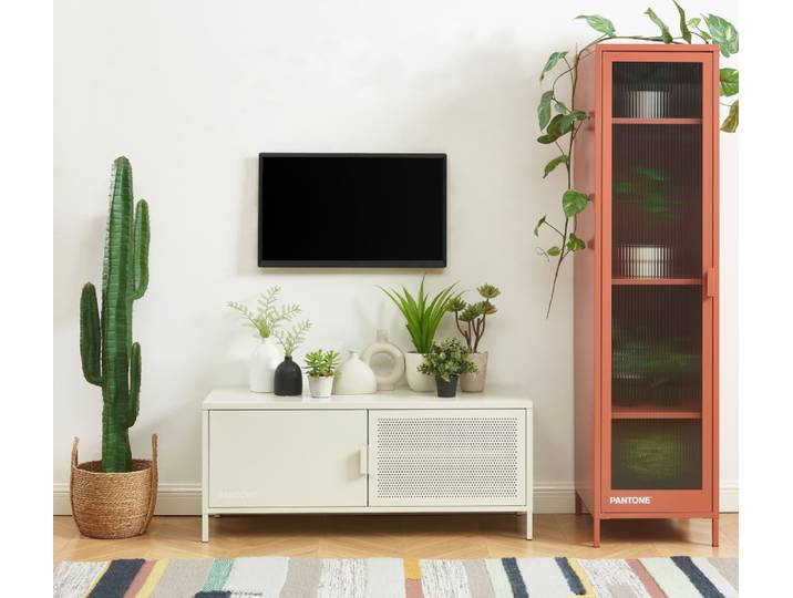Meuble tv beige sable 120cm