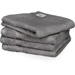 Tchibo - Schöner WOHNEN-Kollektion 4 Handtücher »Cuddly« - anthrazit