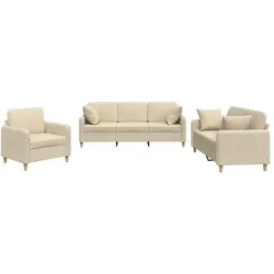 vidaXL, Sofa + Bettsofa, Zamonon (Mit Zierkissen) (Polstergruppe)