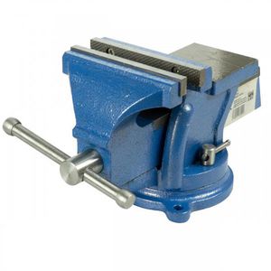 HRB Schraubstock 671149, drehbar, 125mm Backenbreite, Spannweite 120mm