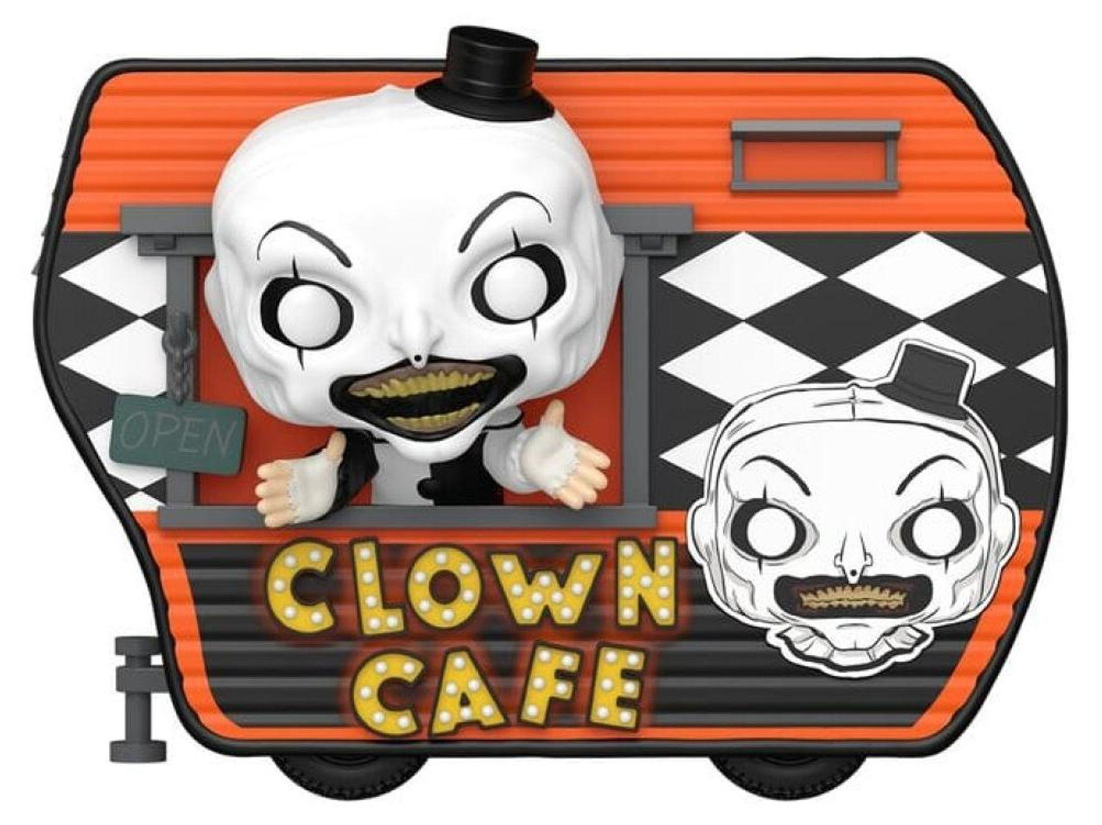 Funko POP! Rides Super Deluxe Terrifier 2 – Art the Clown met Clown Café figuur