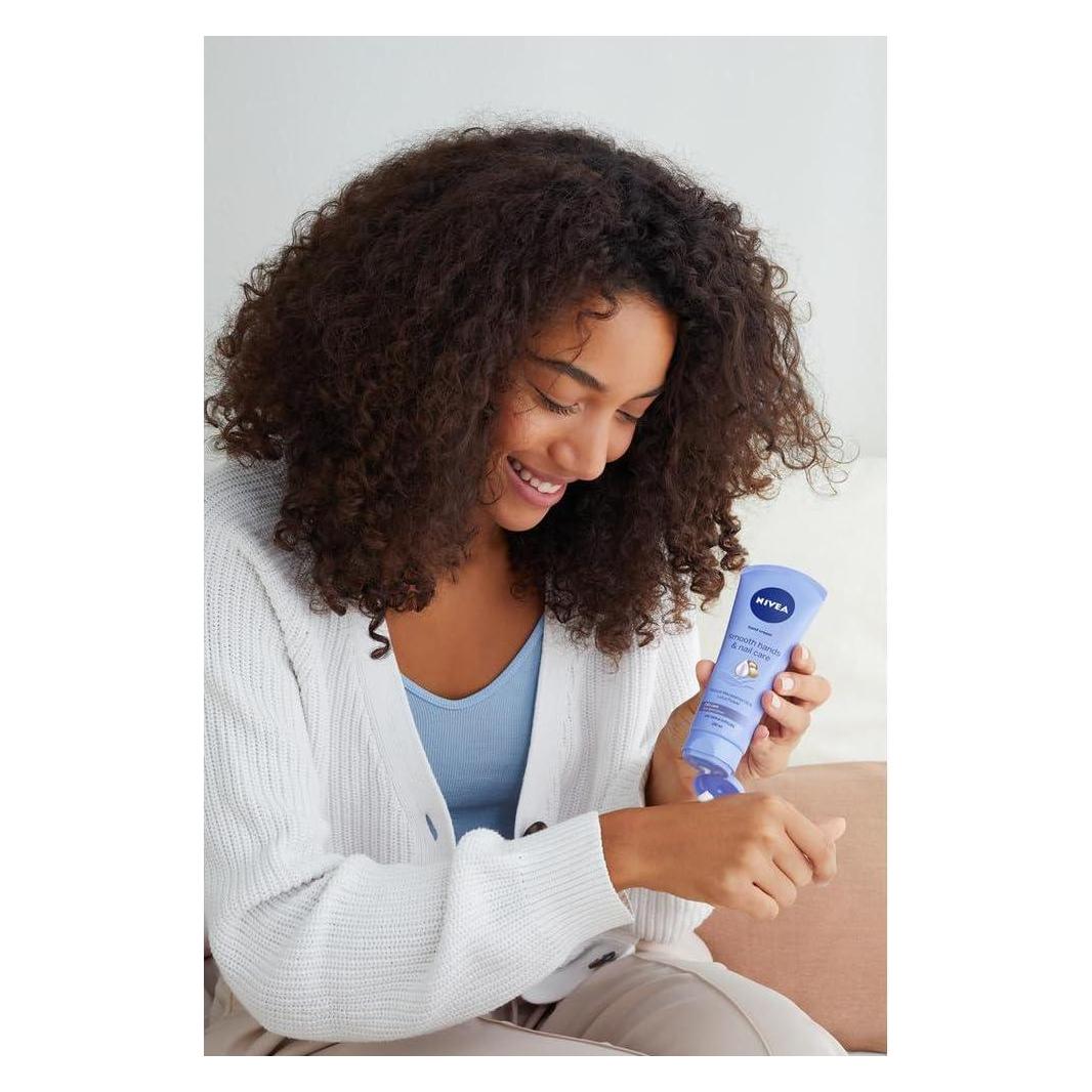 Nivea Smooth Hands & Nail Care Hand Cream With Hyaluronic Acid And Shea Butter (75 ml) (67240950)
