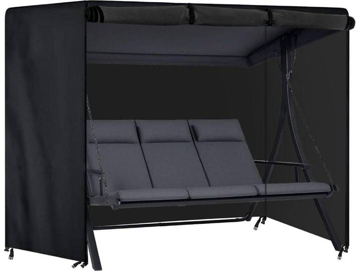 Hollywoodschaukel Abdeckung 3-4Sitzer 600D Oxford Wasserdicht Winddicht 250x150x160cm
