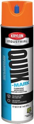 Krylon Quik Mark Inverted Water Based Marking Paints (Carton of 12) Fluorescent Orange