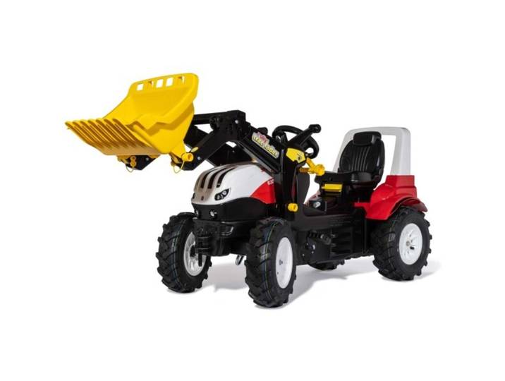 RollyFarmtrac Steyr 6300 Terrus CVT Rolly Toys Rot Kunststoff - Farbe: Rot/Schwarz/Weiss - Trettraktor