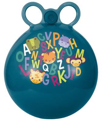 "Hedstrom: 15"" ABC Sensory Sound Hopper - Blue & Animal Graphics - 4+"