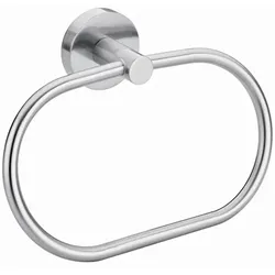 Tesa Handtuchhalter Moon Gebürsteter Stahl Zamak-Rostfreies Metall 40308-00000-00