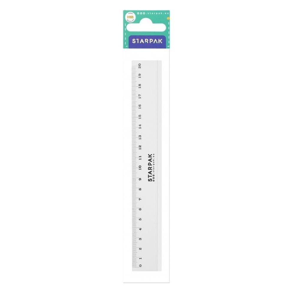 Starpak Kunststofflineal 20 cm (20 cm, Kunststoff) (41913009)