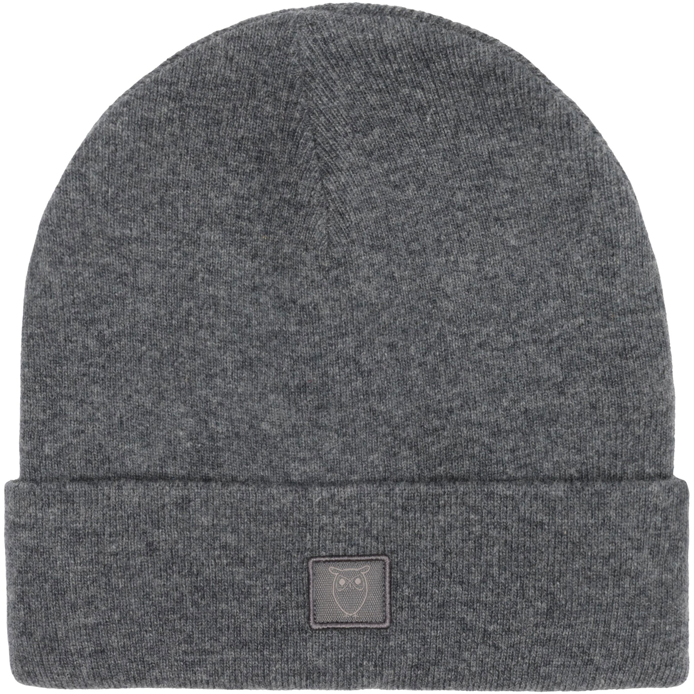 KnowledgeCotton Apparel Double Layer Wool Mützen & Beanies grau Lifestyle Schnell trocknend