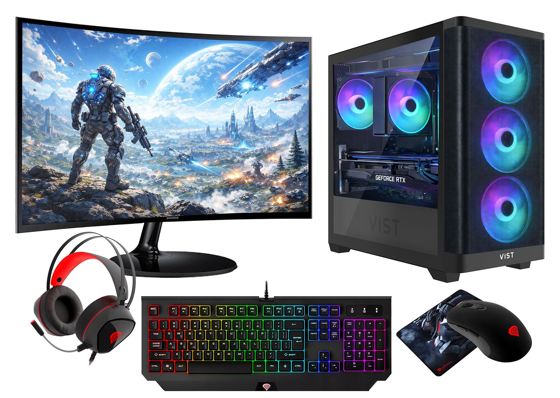 VIST ARGB PRO PC Core i5 14400F RTX 5060 32GB SSD 1TB W11 LCD 27