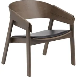 Cover Stuhl 38 cm dunkelbraun mit gepolstertem Sitz