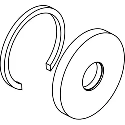 Ideal Standard Rosette, f. Mehrwege-Ventil UP, Chrom A963673AA