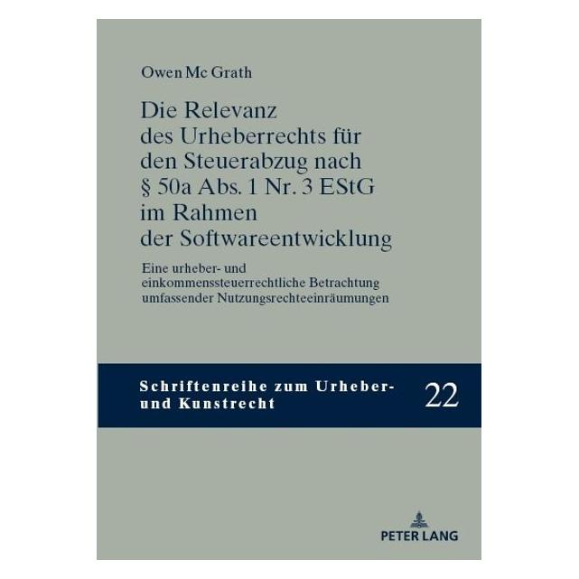 Peter Lang Mc Grath:Die Relevanz des Urheberrechts (67841817)