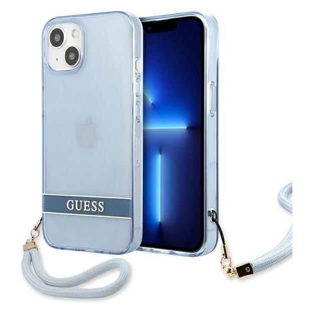 Guess GUHCP13MHTSGSB iPhone 13 6,1" niebieski/blue hardcase Translucent Stap (Apple iPhone 13) (GUE001995-0)