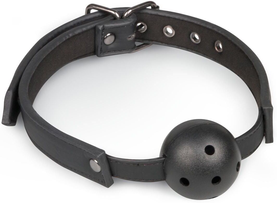 Easytoys Fetish Collection Bâillon-boule avec boule en PVC - Noir