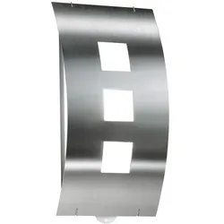 CMD Creative Metalldesign Außenwandleuchte AQUA TOMA, IP44, mit Bewegungsmelder, E27, Edelstahl / Opalglas, gebürstet CMD-23/BM