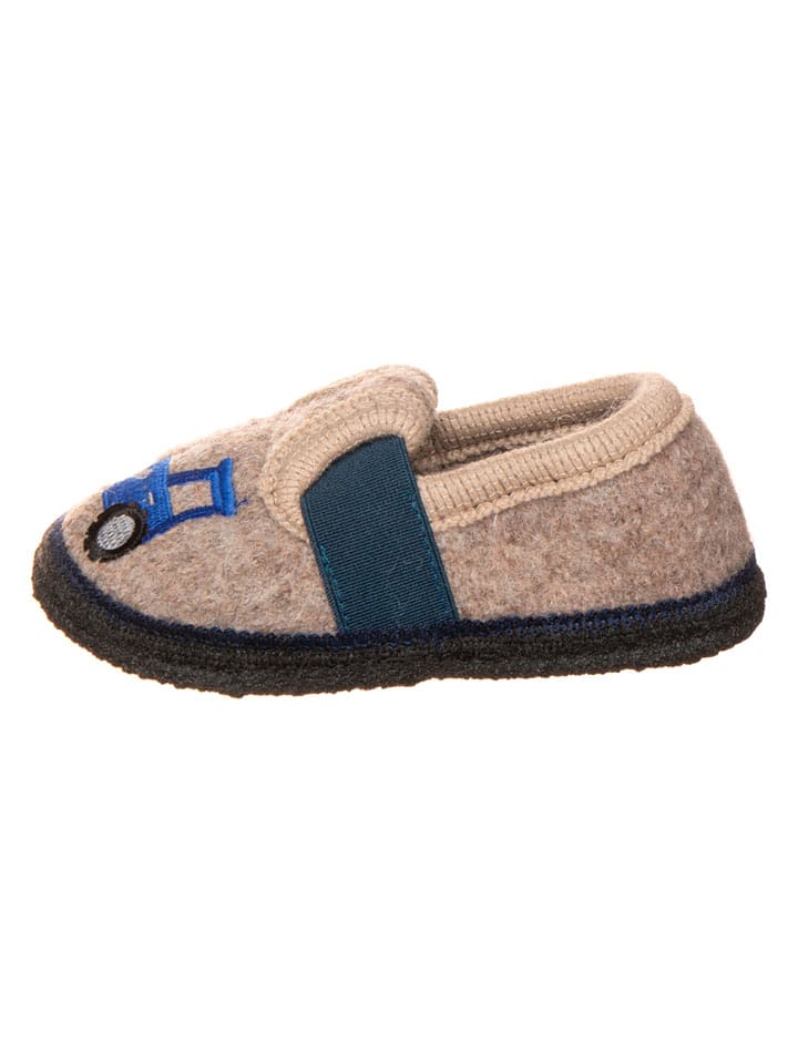 lamino Hausschuhe "Bobby Traktor" in Beige - 27