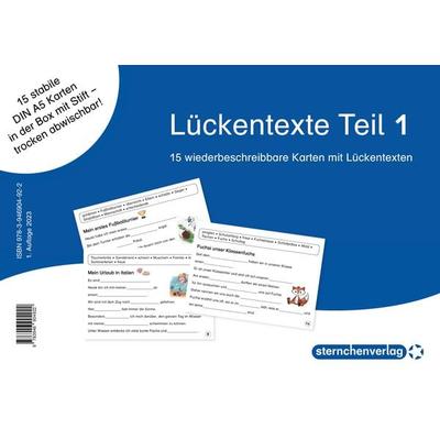 Lückentexte Teil 1 für die 1. und 2. Klasse, Nonbook von Sternchenverlag GmbH,Katrin Langhans, Sternchenverlag, 978-3-946904-92-2