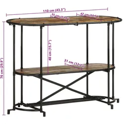 vidaXL, Konsolentisch, Florence (42 x 110 x 76 cm)