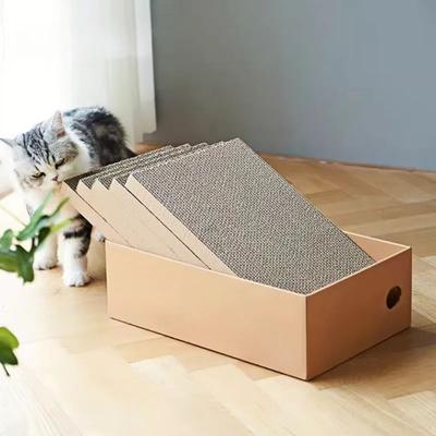 Uplift Treasures Cardboard Cat Scratching Post Box Set Cardboard Cat Scratching Post Box Set