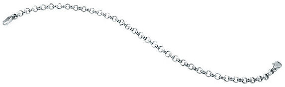 Vittoria Valkokultainen papuranneketju, 5 mm
