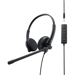 Dell Stereo Headset - WH1022 (Kabelgebunden, USB-A), Office Headset, Schwarz