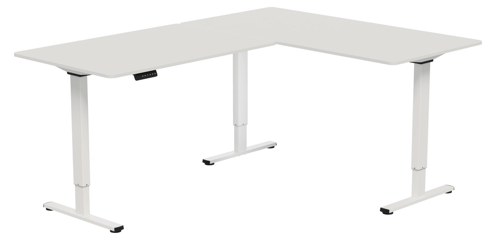 Selius Elektrisch Verstelbaar Zit-Sta Bureau - Wit - B: 100 cm, D: 60 cm, H: 118 cm