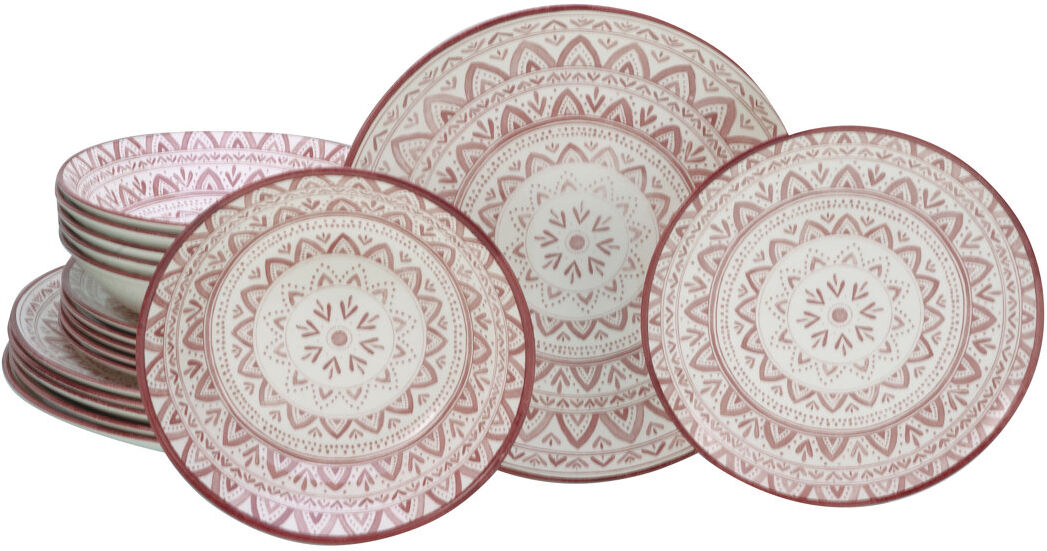 Creatable Mexiko Dinnerware Set 18 Piece - Service for 4 Red 18