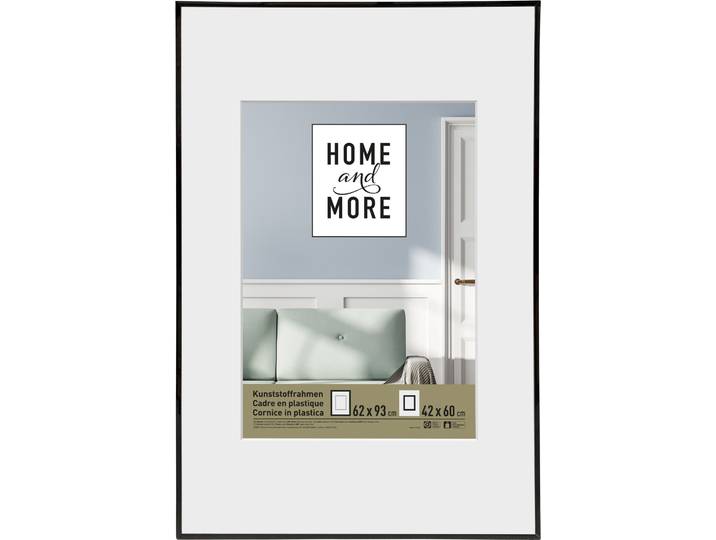 Home and More Kunststoffrahmen L2 62 x 93 cm Schwarz
