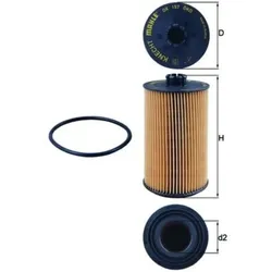 Ölfilter MAHLE OX 157D
