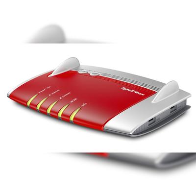 AVM FRITZ!Box 7490 WLAN-Router Dual-Band (2,4 GHz/5 GHz) Gigabit Ethernet 3G Rot, Silber