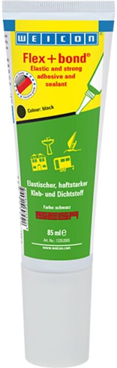 WEICON Flex+bond 85 ml schwarz (13352085)