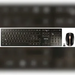 CHERRY JD-9100CH-2 Kabellos, Funk Tastatur, Maus-Set  Schweiz, QWERTZ Schwarz