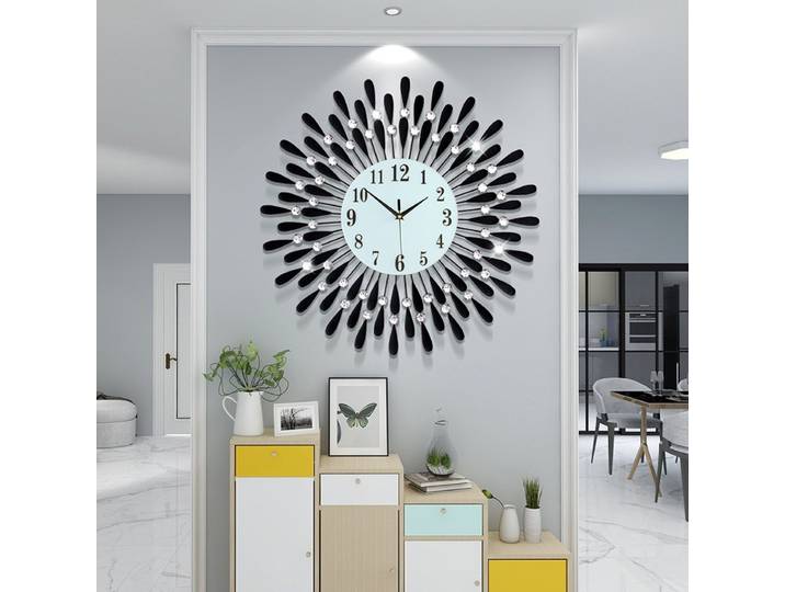 Horloge murale créative, décoration de salon, horloge de restaurant, horloge murale silencieuse moderne, décoration artistique pour la maison, ornements
